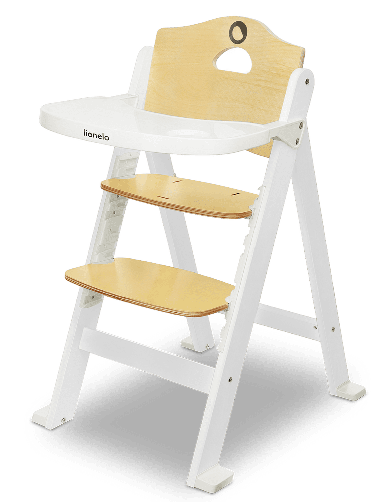 Levně Lionelo jídelní židlička FLORIS WHITE
