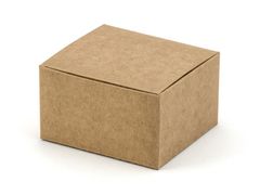 PartyDeco Dárkové krabičky 6 x 5,5 x 3,5 cm - kraft (10 ks/bal)