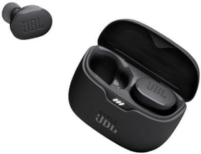 moderní bezdrátová Bluetooth sluchátka jbl Tune Buds skvělý zvuk potlačení okolních hluků handsfree funkce dlouhá výdrž