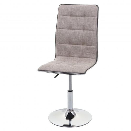 MCW Jídelní židle C41, kuchyňská židle, výškově nastavitelná otočná, látka/textil