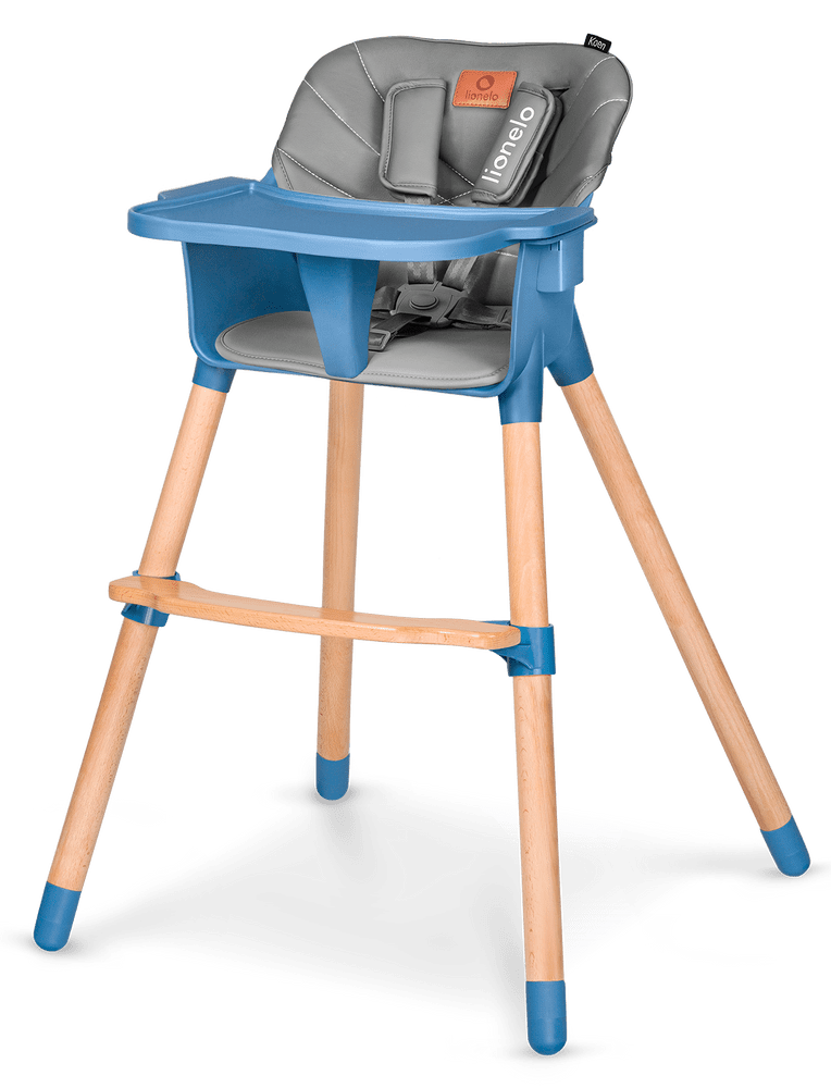 Levně Lionelo jídelní židlička KOEN BLUE SKY