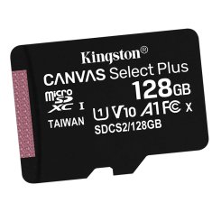 Kingston Paměťová karta microSDXC 128GB + adaptér