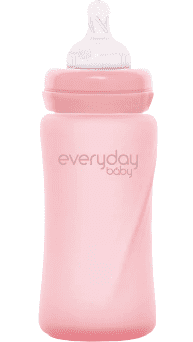 Levně Everyday Baby láhev sklo 240 ml Rose Pink