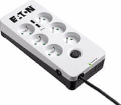 Eaton přepěťová ochrana Protection Box 6 USB FR, 6 zásuvek + 2x USB