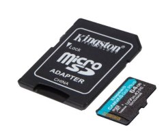 Kingston Paměťová karta microSDXC CanvasGoPlus 64GB