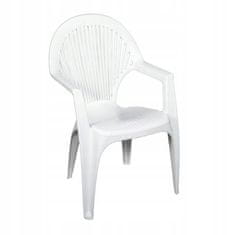 OEM Plastová zahradní židle bílá Siréna