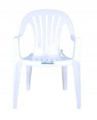 OEM Plastová zahradní židle bílá Rubin