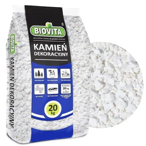 BioVita Bílý dekorativní kámen zrnitosti 8-16 mm 20 kg