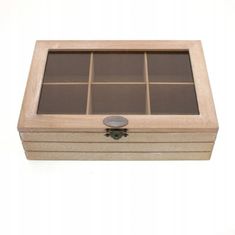 Koopman Dekorativní dřevěná krabička na čaj 24 x 16 cm