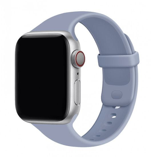 TopQ Silikonový řemínek Gummy pro Apple Watch 38-40-41 mm modrý 95826