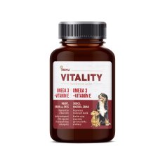 Akinu VITALITY Omega 3 Vitamín E doplněk stravy pro psy 125 ks