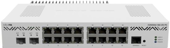 Mikrotik Router CCR2004-16G-2S+PC 16x GLAN, 2x SFP+