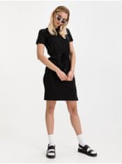 Superdry Černé dámské krátké šaty se stahováním v pase SuperDry S