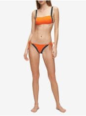 Calvin Klein Oranžový spodní díl plavek Cheeky String Side Tie Vermillion Orange Calvin Klein Underwear XL