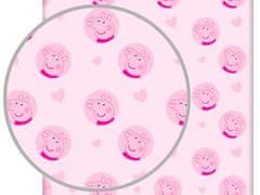BrandMac Růžové dětské prostěradlo Peppa Pig