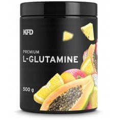 KFD NUTRITION premium Glutamine 500 g s příchutí tropického ovoce