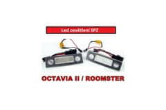 LED osvětlení SPZ Škoda Octavia II, Roomster