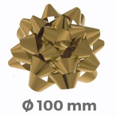 Torex Nalepovací rozety Star 15/ 26 METAL - středně zlatá Ø100 mm (12 ks/bal)