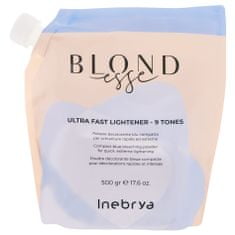 Inebrya Blondesse Ultra Fast - bezprašný rozjasňovač, Rychlé a účinné zesvětlení vlasů až o 9 tónů, Bezpečná, bezprašná receptura, 500g