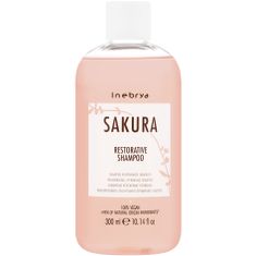 Inebrya Sakura Restorative hydratační šampon, Obohaceno extraktem z třešňového květu, Hydratační a vyživující účinek na vlasy, 300ml