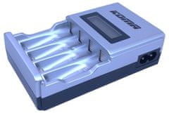 KOMA NB28 - Nabíječka baterií s LCD displejem - 2x AA 2200 mAh, 2x AAA 800 mAh