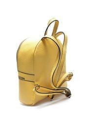 Carla Ferreri Dámský kožený batoh CF1778 Giallo