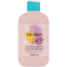 Inebrya Ice Cream Liss Perfect - Vyhlazující šampon, Zabraňuje krepatění a udržuje efekt po dlouhou dobu, 300ml