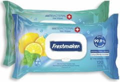 Freshmaker Antibacterial - vlhčené ubrousky s antibakteriálním účinkem 99,9% - 120ks