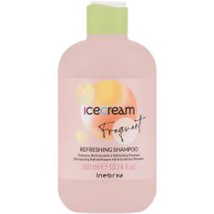 Inebrya Frequent Refreshing - Mátový čisticí šampon, Přináší úlevu a pocit osvěžení, Ideální pro každodenní použití, 300ml
