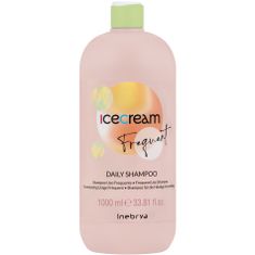 Inebrya Ice Cream Frequent Daily - Regenerační šampon pro krásné vlasy, Pokožka hlavy je vyčištěná a regenerovan, 1000ml