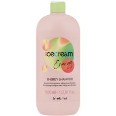 Inebrya Ice Cream Energy čisticí šampon na vlasy, Hydratuje a chrání vlasy před škodlivým faktorem, 1000ml