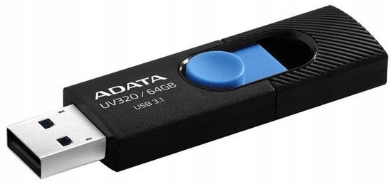 Adata Pendrive UV320 černý/modrý 64 GB