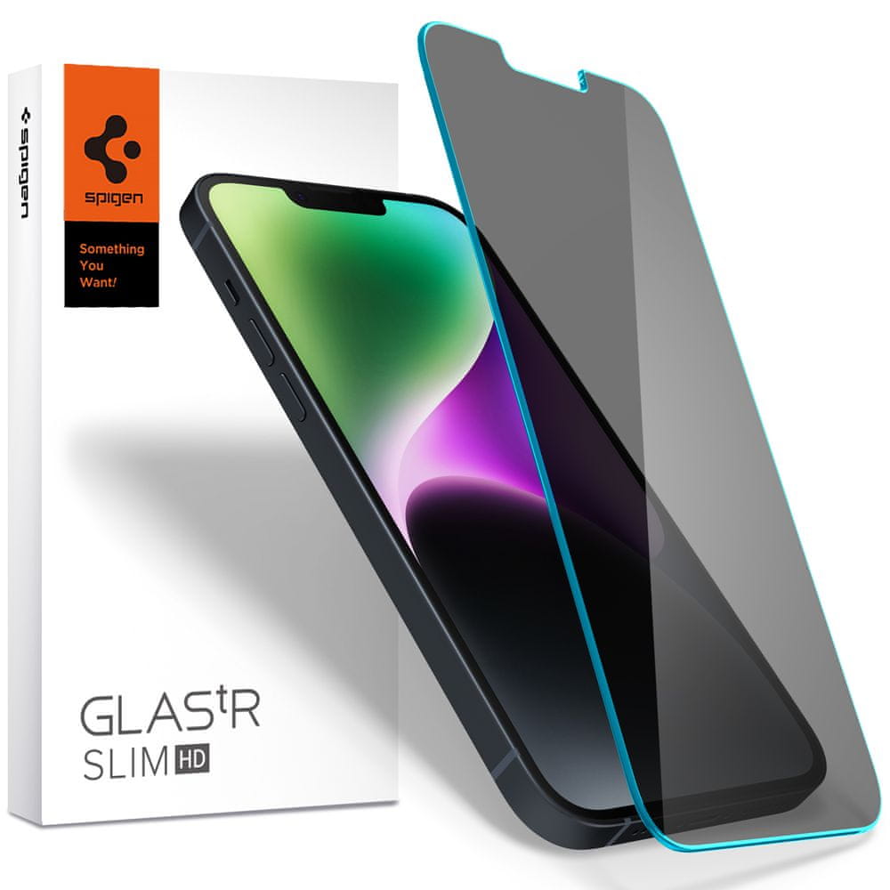 Levně Spigen tR Slim HD Anti-Glare/Privacy 1 Pack - iPhone 14/iPhone 13 Pro/iPhone 13, AGL03393