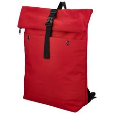 Newberry Praktický látkový batoh na notebook Lauko, tmavě červená