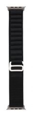TopQ Textilní řemínek Wavy pro Apple Watch 38-40-41 mm černý 95891