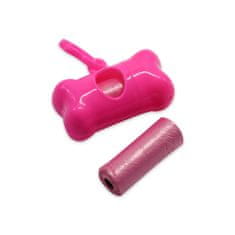 Akinu zásobník na sáčky na psí exkrementy - barva růžová