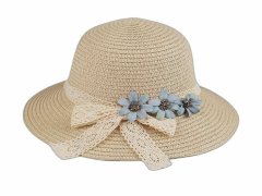 Kraftika 1ks přírodní sv. dívčí letní klobouk / slamák, klobouky
