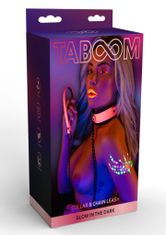 taboom Taboom Glow In The Dark Collar & Chain Leash obojek s vodítkem