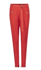 ZOSO červené legínové kalhoty se zipy Velikost: M