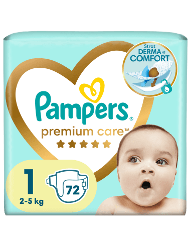 Pampers Plenky Premium Care 1 Newborn (2-5 kg) 78 ks