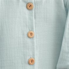 NEW BABY Kojenecká mušelínová košile Soft dress mátová - 62 (3-6m)