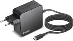 Yenkee síťová nabíječka YAU C100, USB-C, 100W, černá