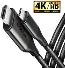 AXAGON RVC-HI2MC, USB-C -> HDMI 2.0a redukce / kabel 1,8m, 4K/60Hz HDR10
