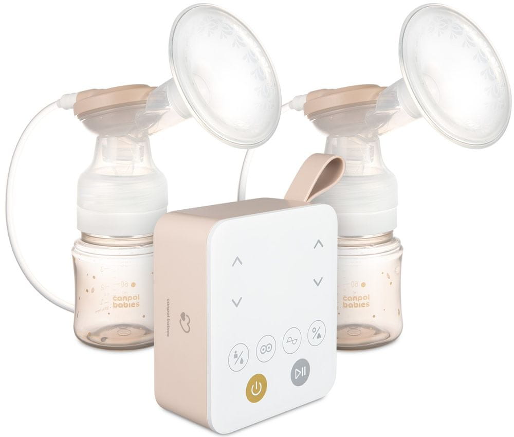Levně Canpol babies Dvojitá elektrická odsávačka mateřského mléka 2v1 s nosním nástavcem ExpressCare