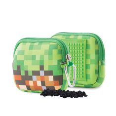 Pixie Crew Školní pouzdro Minecraft včetně pixelů hnědo-zelené malé
