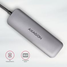 AXAGON multifunkční HUB 6v1 USB 3.2 Gen 1, 3x USB-A, HDMI, SD/microSD, PD 100W, kabel USB-C 20cm
