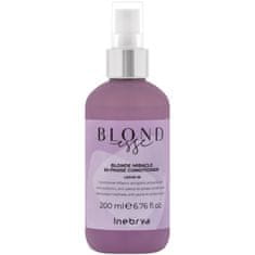 Inebrya Blondesse Miracle - Dvoufázový kondicionér ve spreji na blond vlasy, Poskytuje měkkost a pružnost pramenům, 200ml