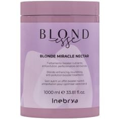 Inebrya Blondesse - Micelární nekróza pro blond vlasy, hloubkově vyživuje a hydratuje vlasy, dodává lesk a hebkost, 1000ml