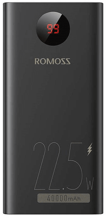 Levně Romoss Powerbanka 40000mAh QC + PD, 22.5W černá, PEA40-152-2133H