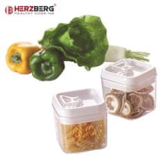 Herzberg  HG-8032: Kráječ zeleniny s miskou a sadou úložných nádob